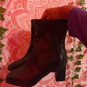 Women’s Black Block Heel Ankle Boots